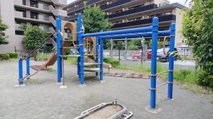岩瀬きんぎょ公園の雲梯 - こども複合遊具の一部 (写真は問い合わせフォームでいただいたもの。2026.09.19)